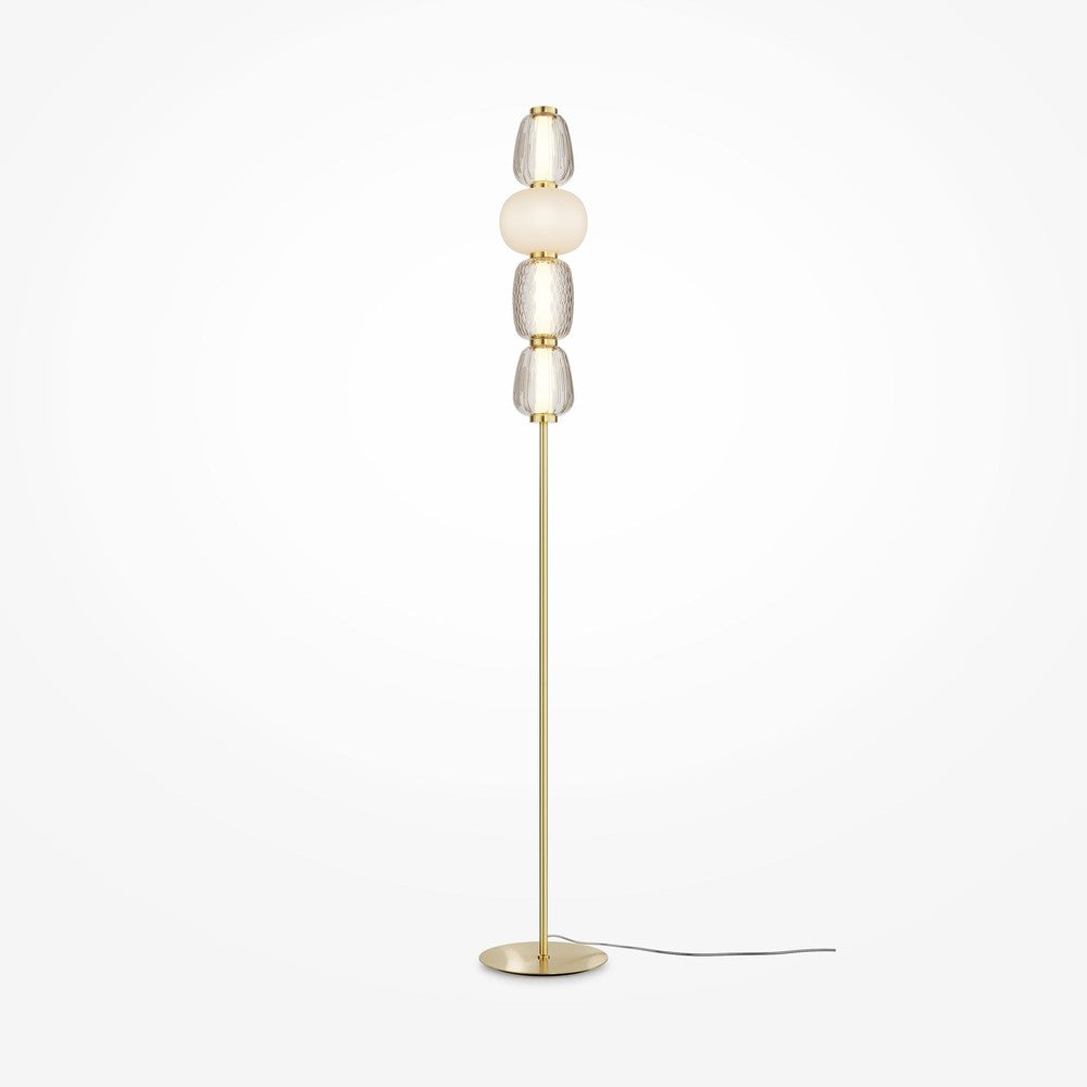 Pattern Floor Lamp With Gold Styling-Maytoni-South Charlotte Fine Lighting