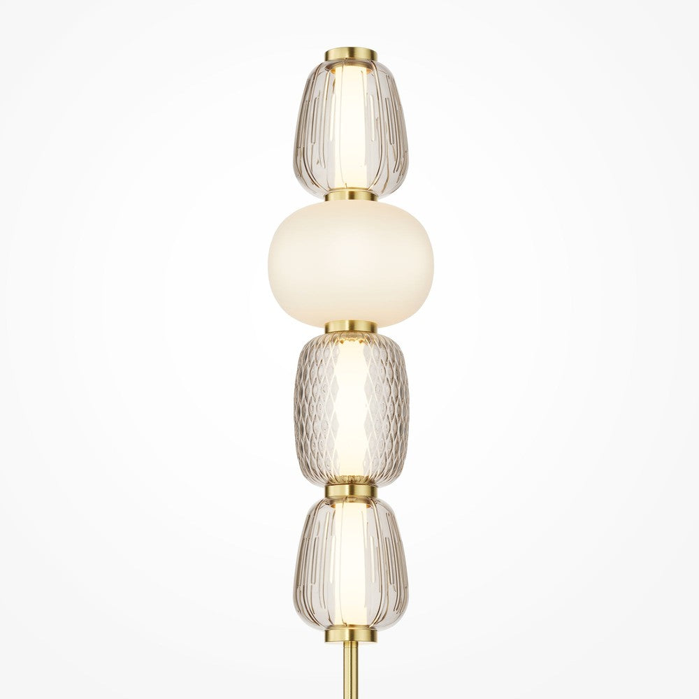 Pattern Floor Lamp With Gold Styling-Maytoni-South Charlotte Fine Lighting