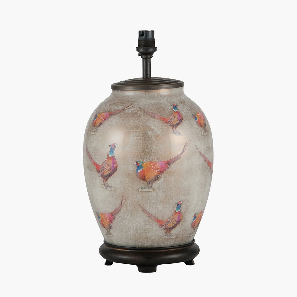 The Jenny Worrall Pheasant Table Lamp base sold by South Charlotte Fine Lighting