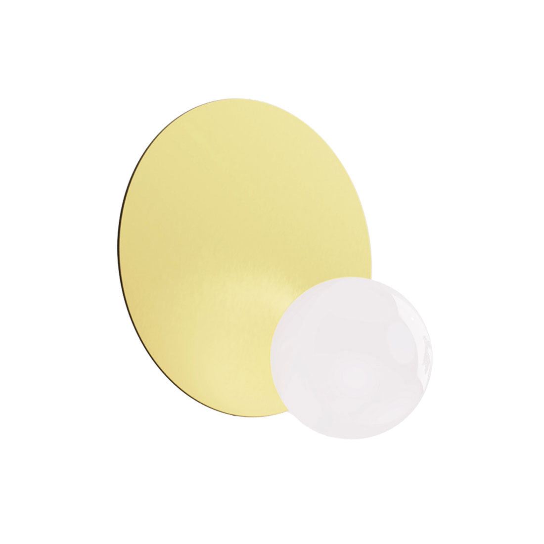 The Pimlico Sealed Dot Off-Centre contemporary wall light is a glass shade mounted off centre on a mirror