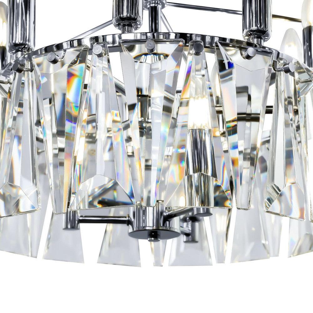 Puntes Chandelier With Chrome Styling - Large-Maytoni-South Charlotte Fine Lighting