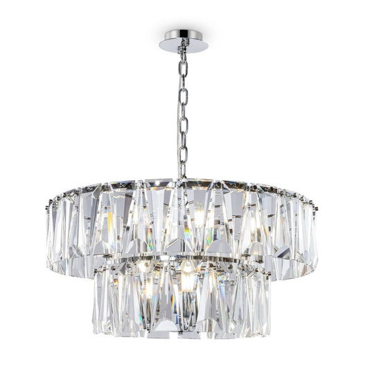 Puntes Chandelier With Chrome Styling - Medium-Maytoni-South Charlotte Fine Lighting