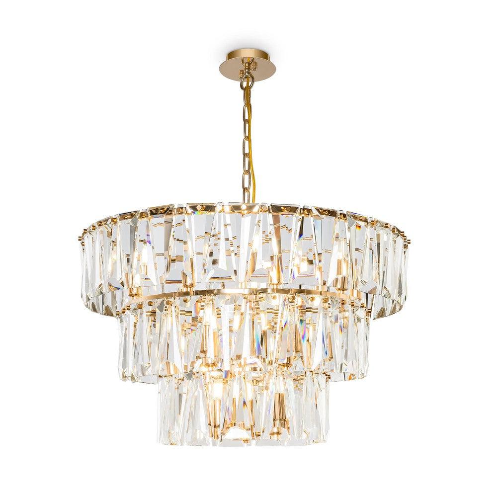 Puntes Chandelier With Gold Styling - Large-Maytoni-South Charlotte Fine Lighting