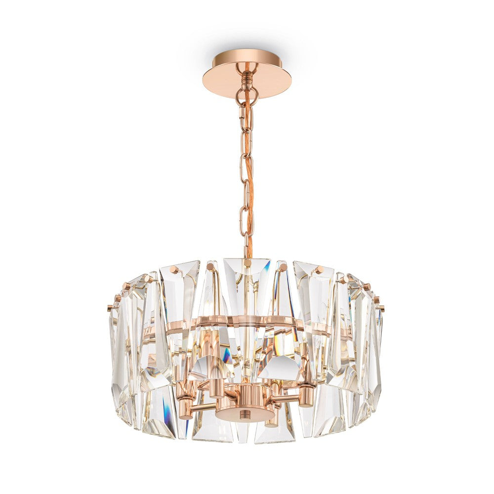 Puntes Chandelier With Gold Styling - Narrow-Maytoni-South Charlotte Fine Lighting