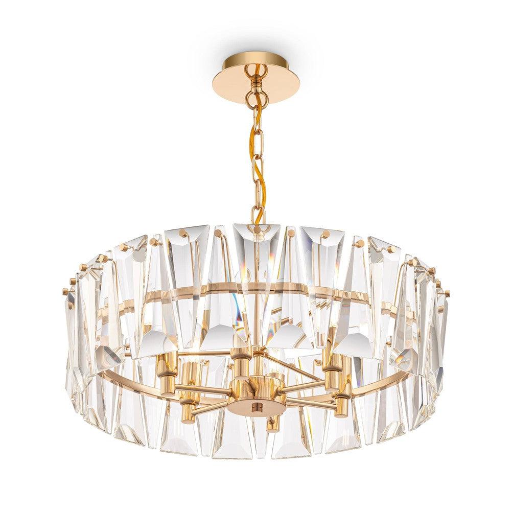 Puntes Chandelier With Gold Styling - Small-Maytoni-South Charlotte Fine Lighting