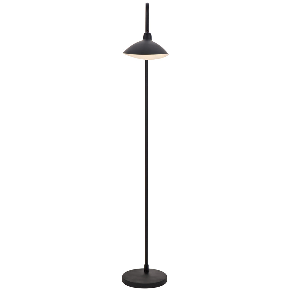 The Toulon is a stylish black floor light