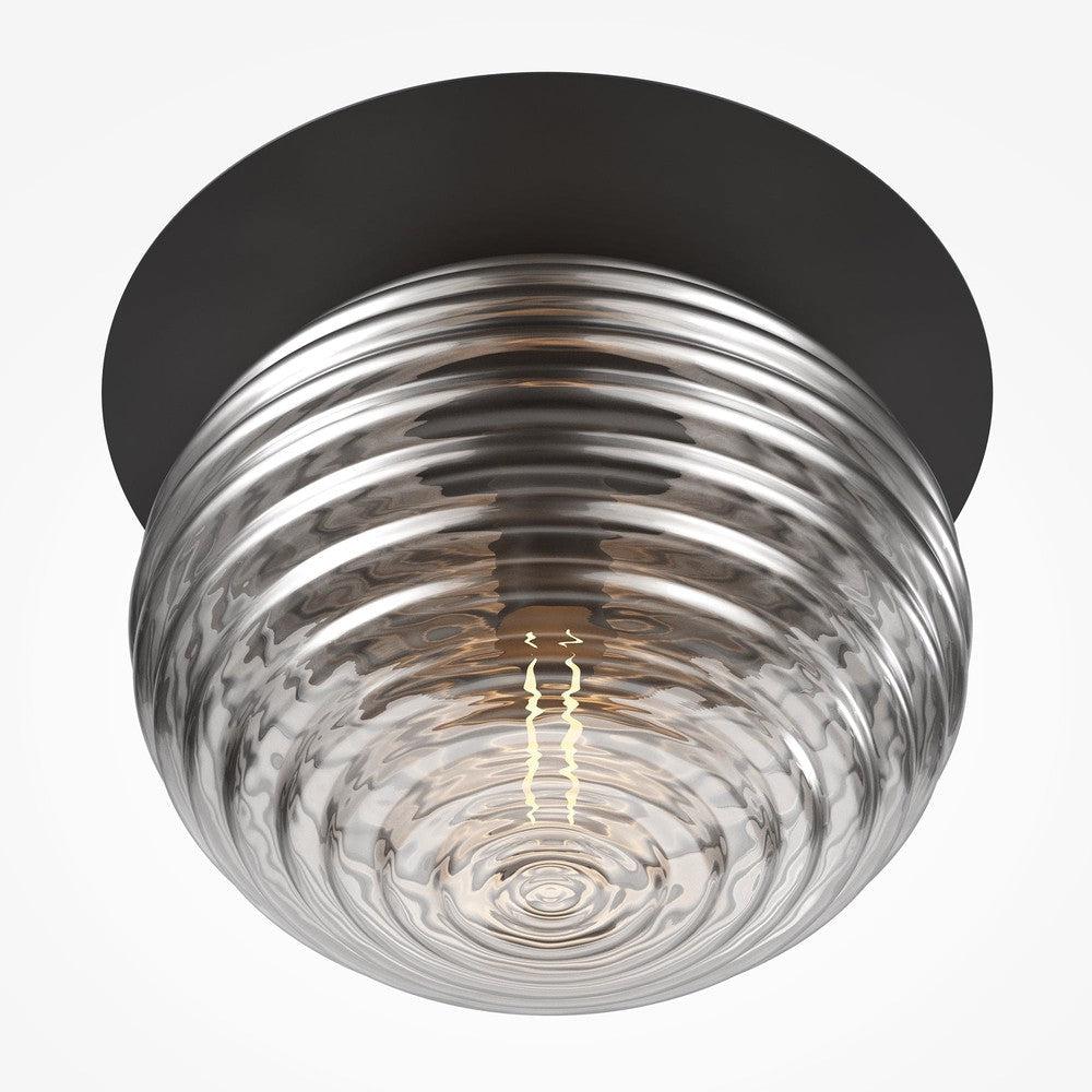 Reels Single Ceiling Lamp In Black-Maytoni-South Charlotte Fine Lighting