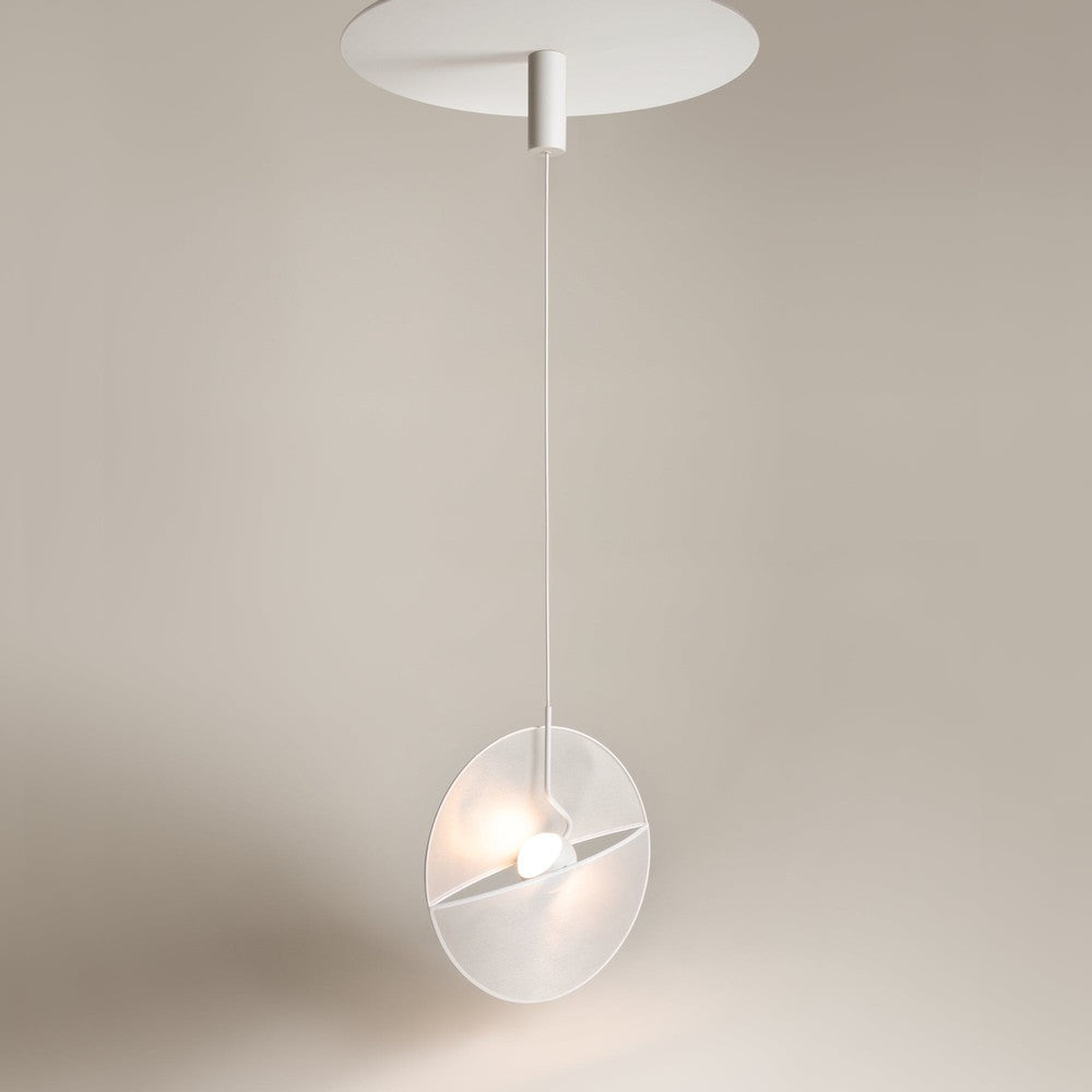 Reflex Pendant Lamp In White - Single Light-Maytoni-South Charlotte Fine Lighting