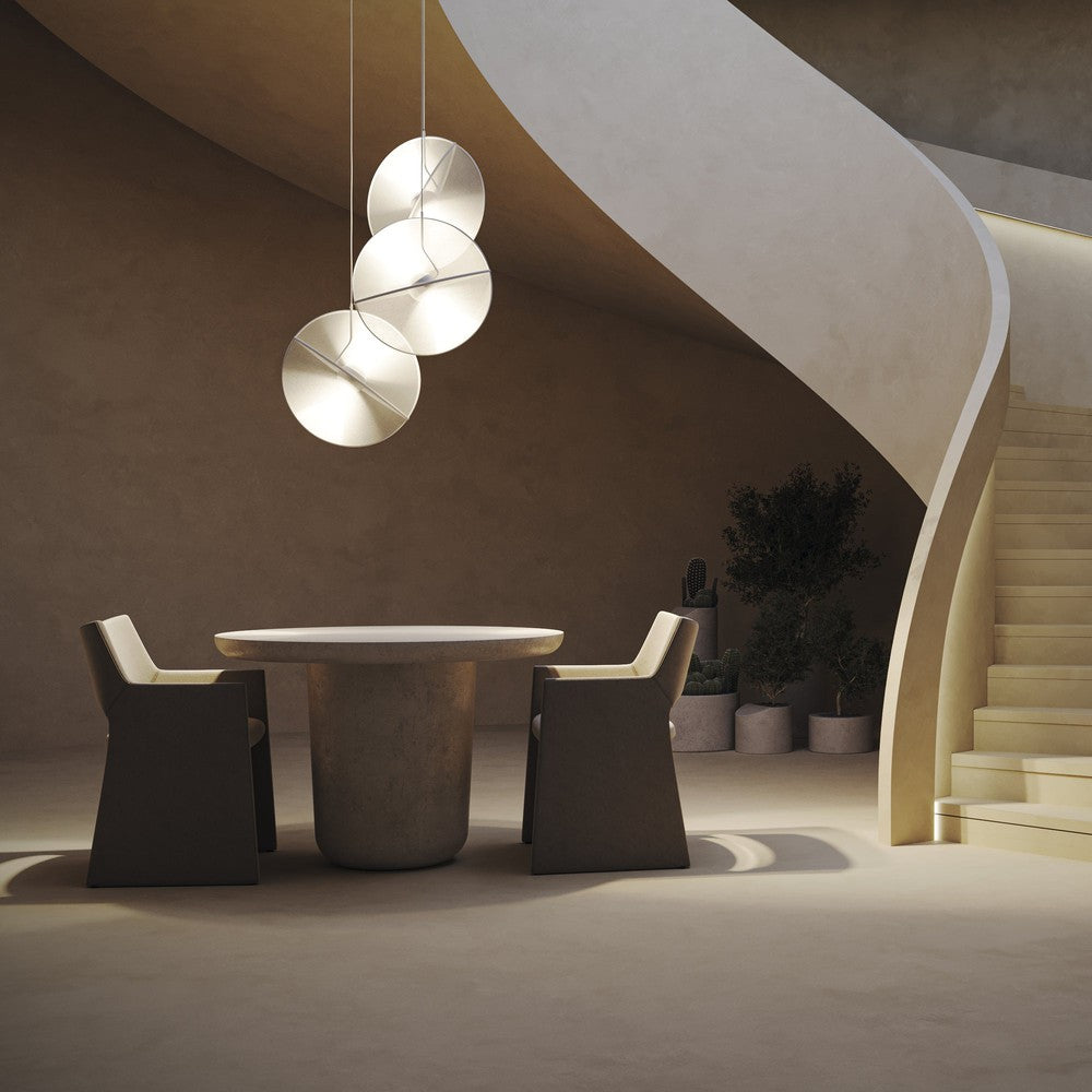 Reflex Pendant Lamp In White - Three Lights-Maytoni-South Charlotte Fine Lighting