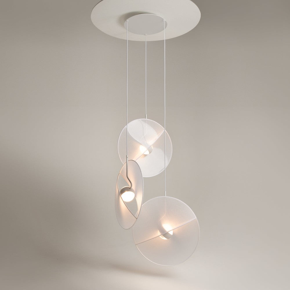 Reflex Pendant Lamp In White - Three Lights-Maytoni-South Charlotte Fine Lighting