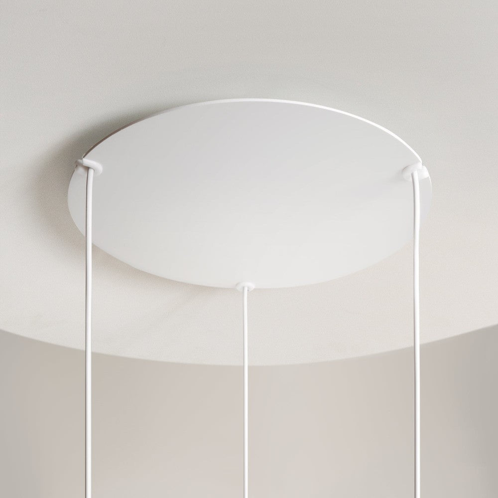 Reflex Pendant Lamp In White - Three Lights-Maytoni-South Charlotte Fine Lighting