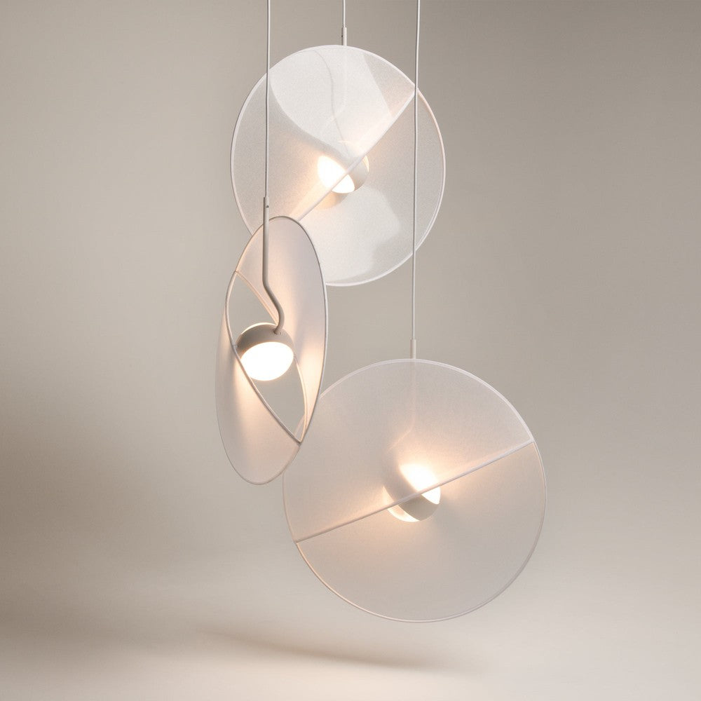 Reflex Pendant Lamp In White - Three Lights-Maytoni-South Charlotte Fine Lighting