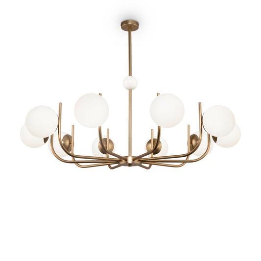 Rendez-vous Chandelier With Brass Styling - Large-Maytoni-South Charlotte Fine Lighting