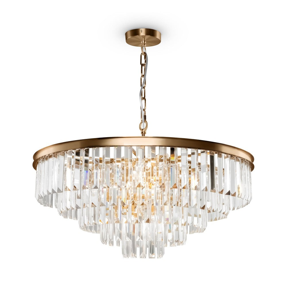 Revero Chandelier With Brass Styling-Maytoni-South Charlotte Fine Lighting