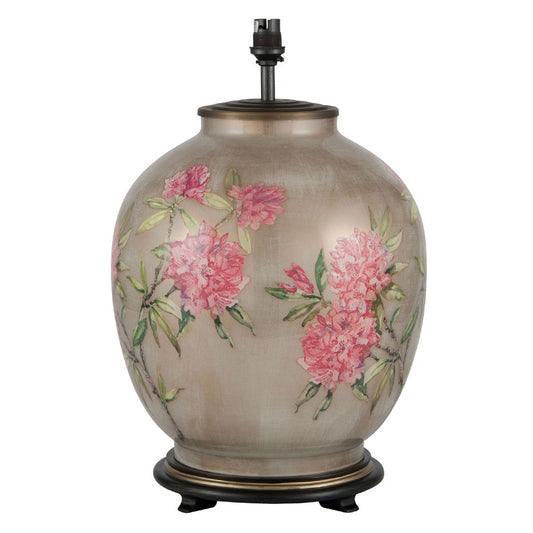 Rhododendron large glass table lamp from Jenny Worrall and sold by South Charlotte Fine Lighting