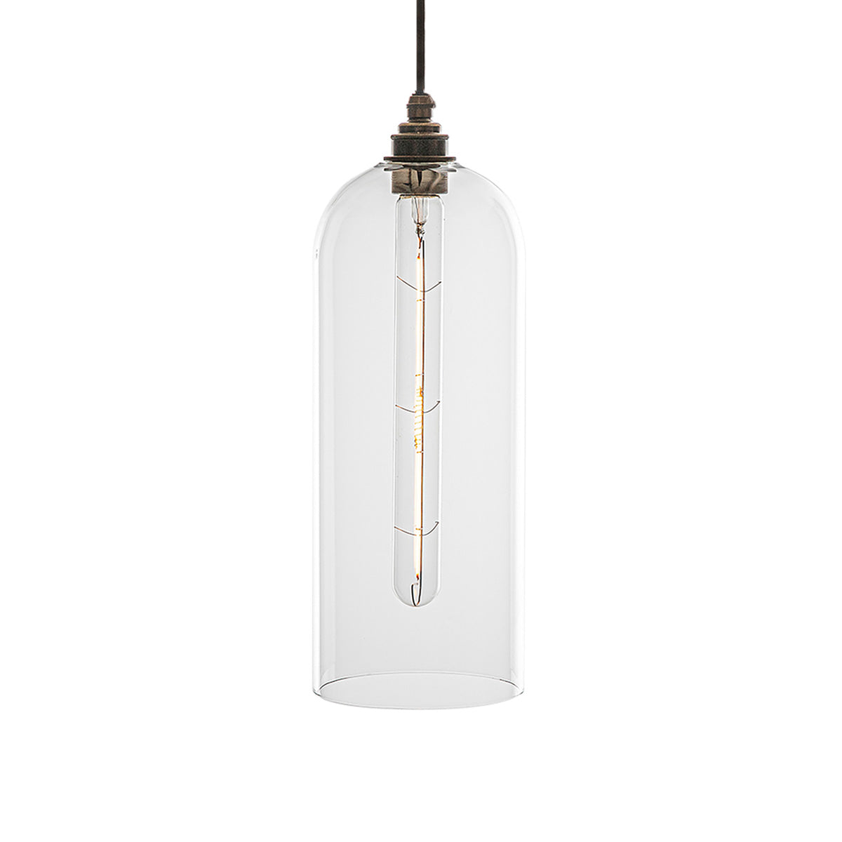 Richmond designer pendant lighting with clear glass and sold by South Charlotte Fine Lighting