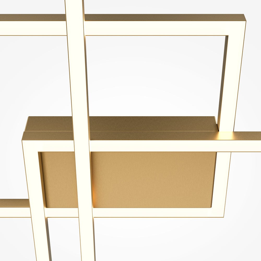 Rida Ceiling Lamp With Gold Styling-Maytoni-South Charlotte Fine Lighting