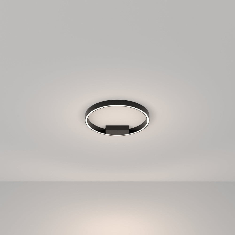 Rim Ceiling Lamp In Black - Cool Tones-Maytoni-South Charlotte Fine Lighting