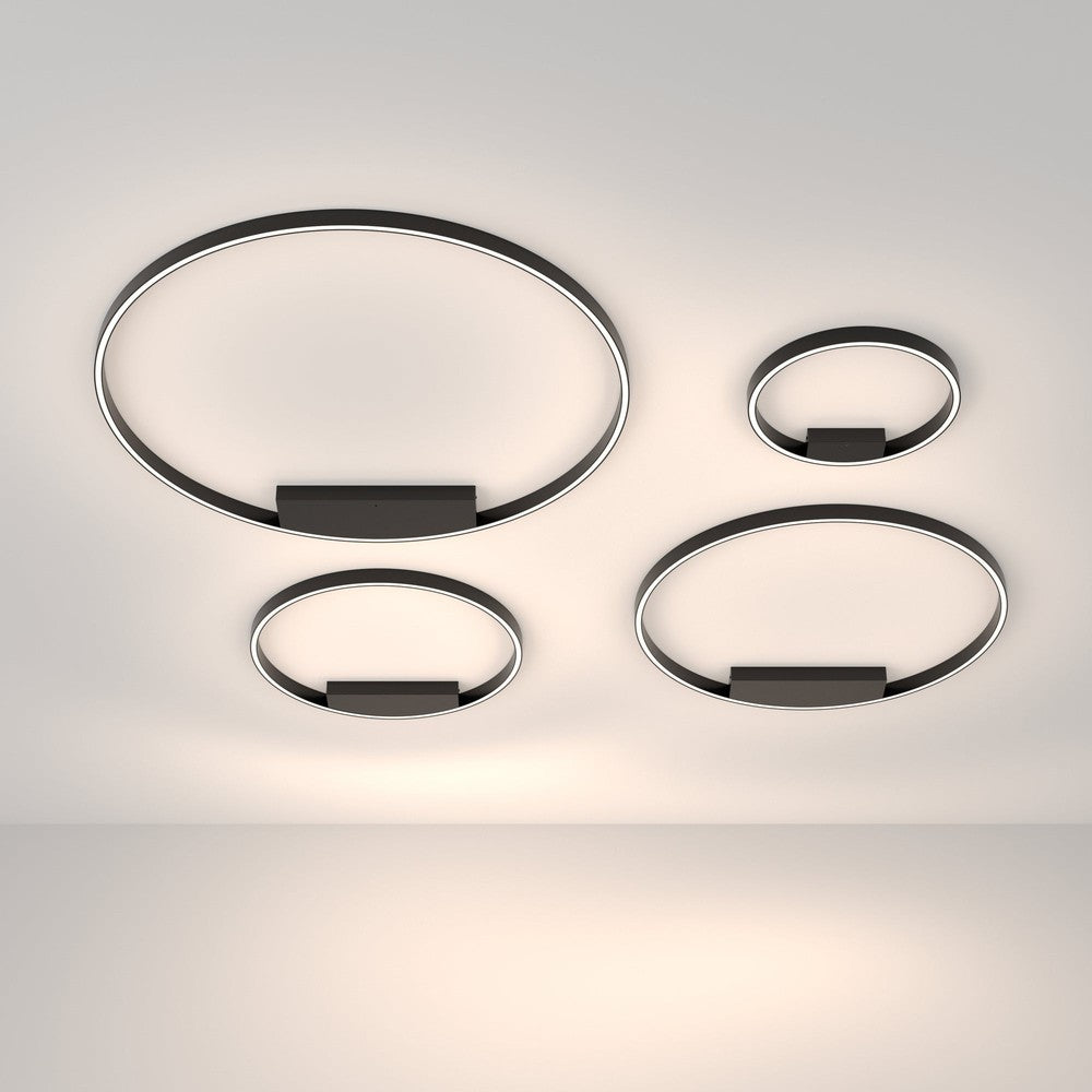 Rim Ceiling Lamp In Black - Cool Tones-Maytoni-South Charlotte Fine Lighting