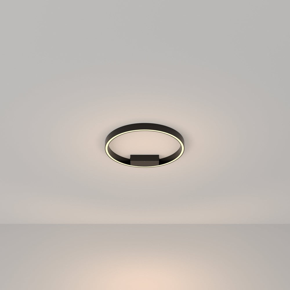 Rim Ceiling Lamp In Black - Warm Tones (Medium)-Maytoni-South Charlotte Fine Lighting