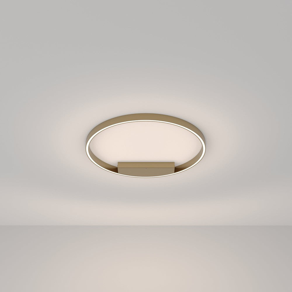 Rim Ceiling Lamp With Brass Styling - Cool Tones (Large)-Maytoni-South Charlotte Fine Lighting