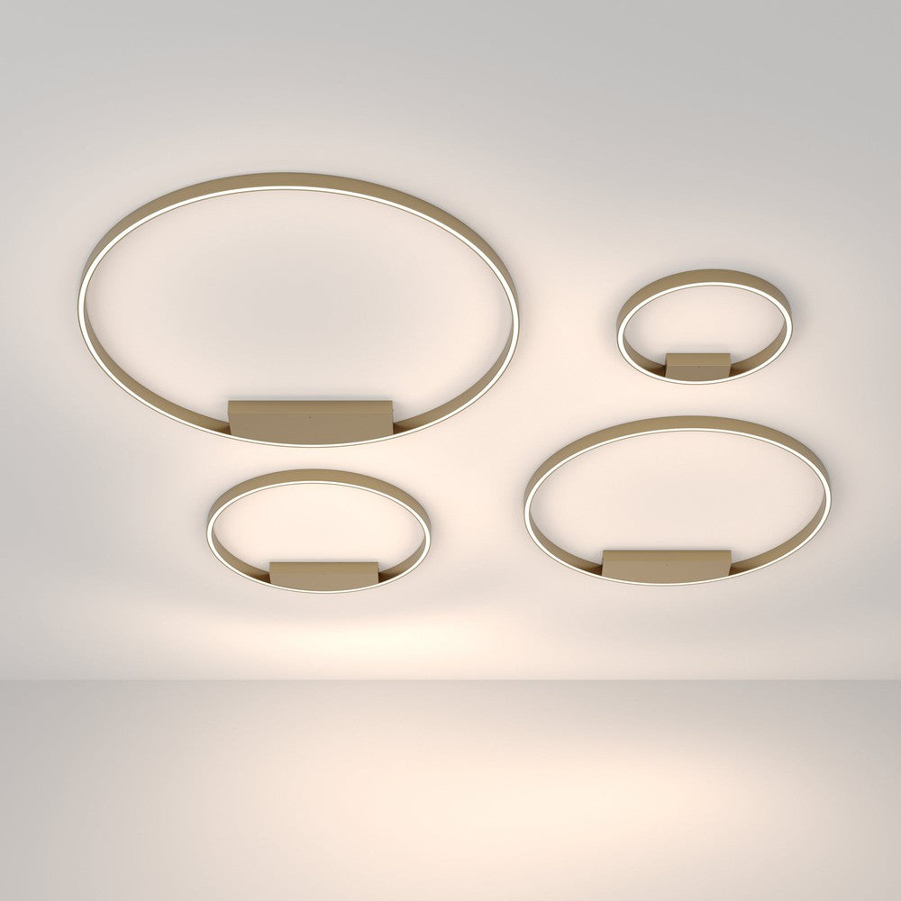 Rim Ceiling Lamp With Brass Styling - Cool Tones (Large)-Maytoni-South Charlotte Fine Lighting