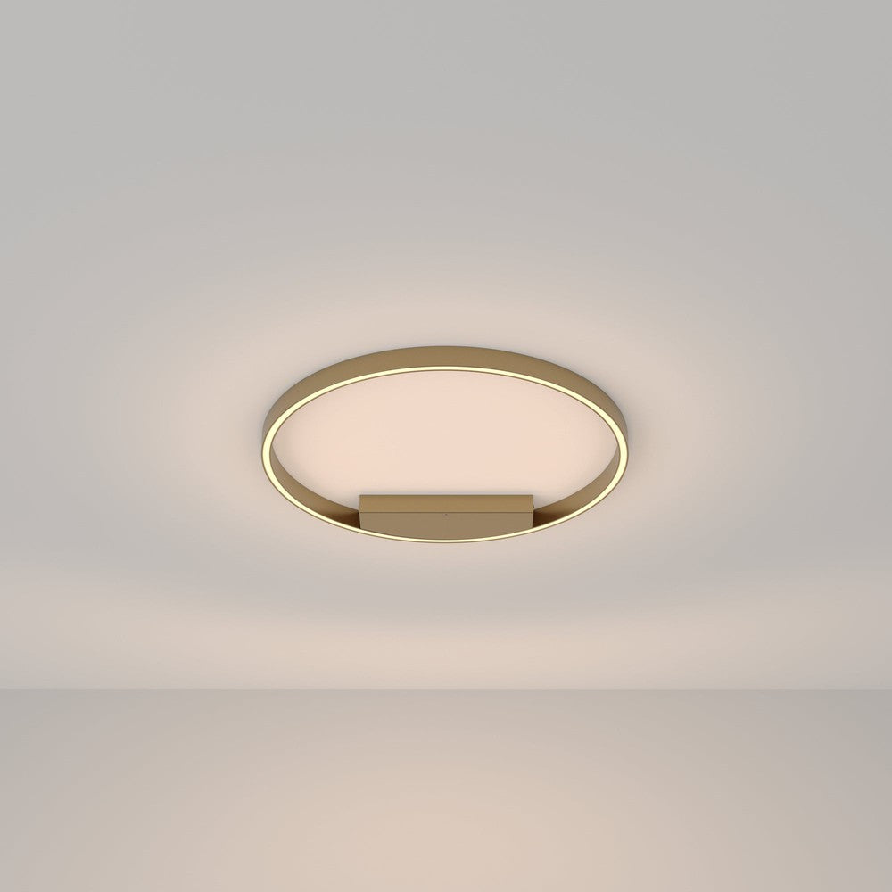 Rim Ceiling Lamp With Brass Styling - Warm Tones (Large)-Maytoni-South Charlotte Fine Lighting