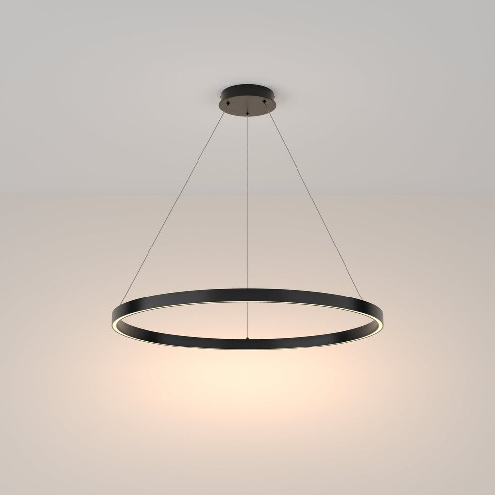 Rim Pendant Lamp B In Black-Maytoni-South Charlotte Fine Lighting