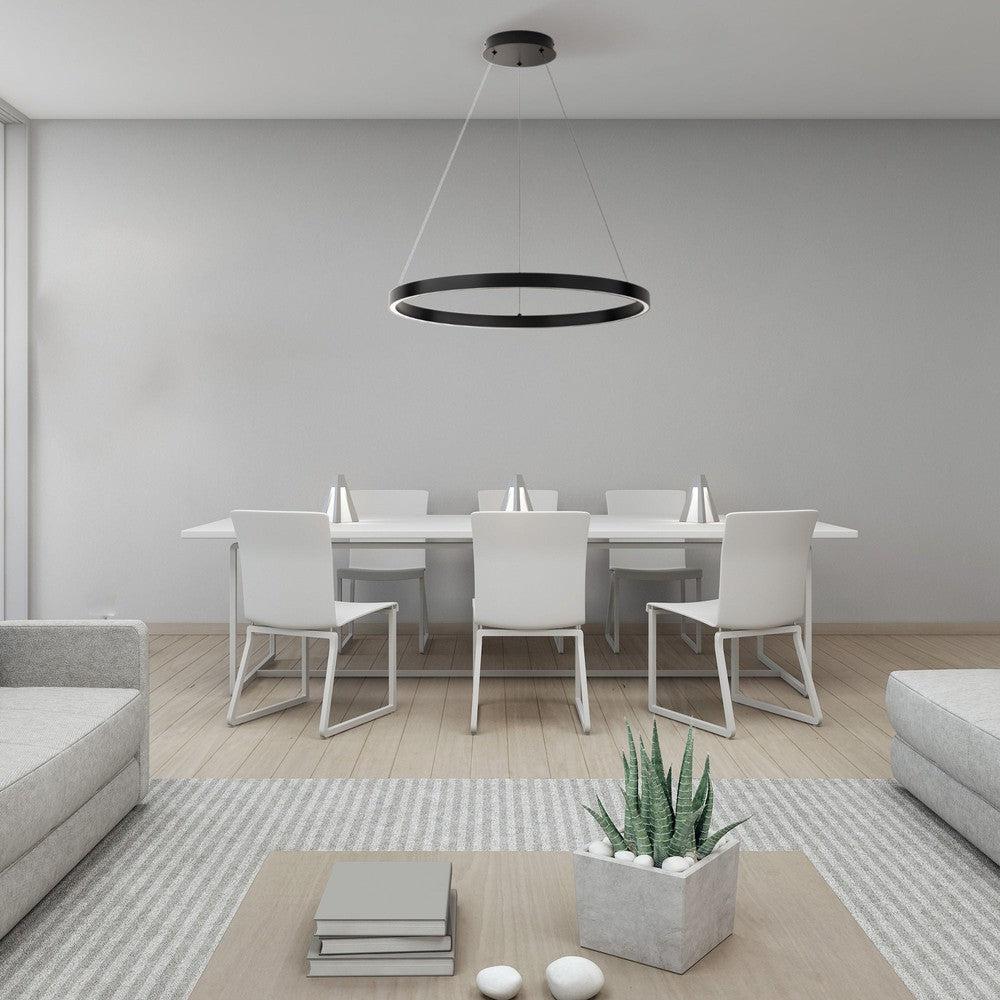 Rim Pendant Lamp D In Black-Maytoni-South Charlotte Fine Lighting