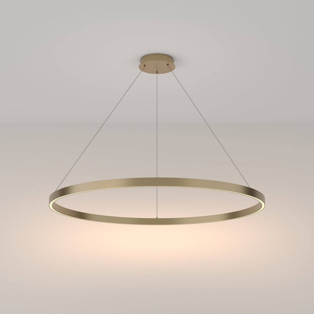 Rim Pendant Lamp E With Brass Styling-Maytoni-South Charlotte Fine Lighting