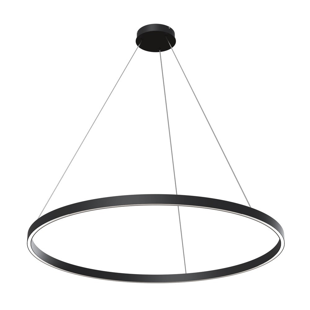 Rim Pendant Lamp In Black - Medium-Maytoni-South Charlotte Fine Lighting