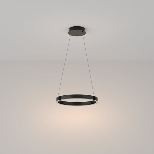 Rim Pendant Lamp In Black - Small-Maytoni-South Charlotte Fine Lighting