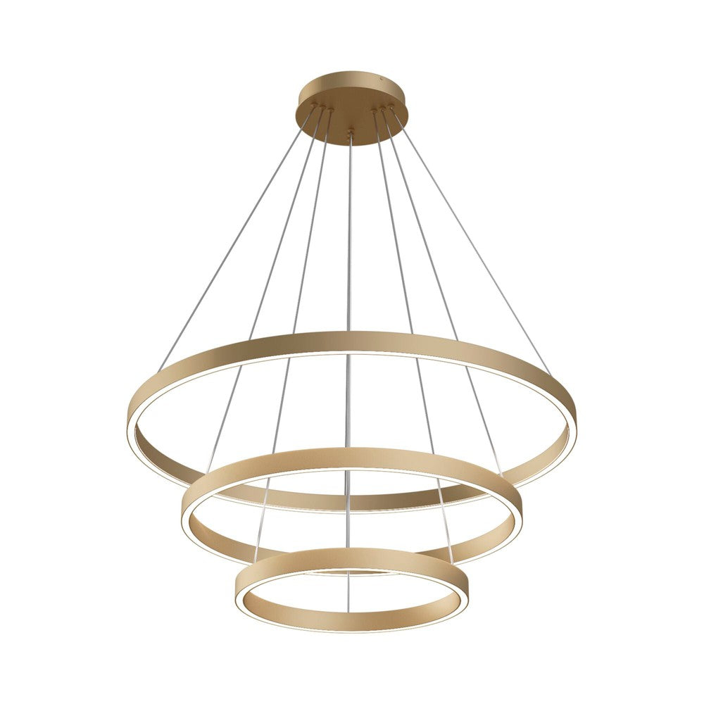 Rim Pendant Lamp With Brass Styling - Cool Tones-Maytoni-South Charlotte Fine Lighting