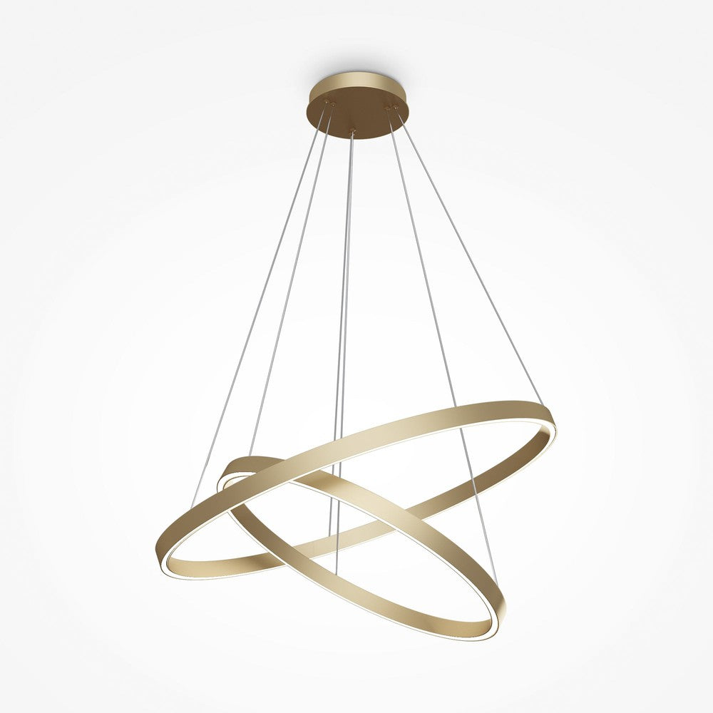 Rim Pendant Lamp With Brass Styling - Deep-Maytoni-South Charlotte Fine Lighting