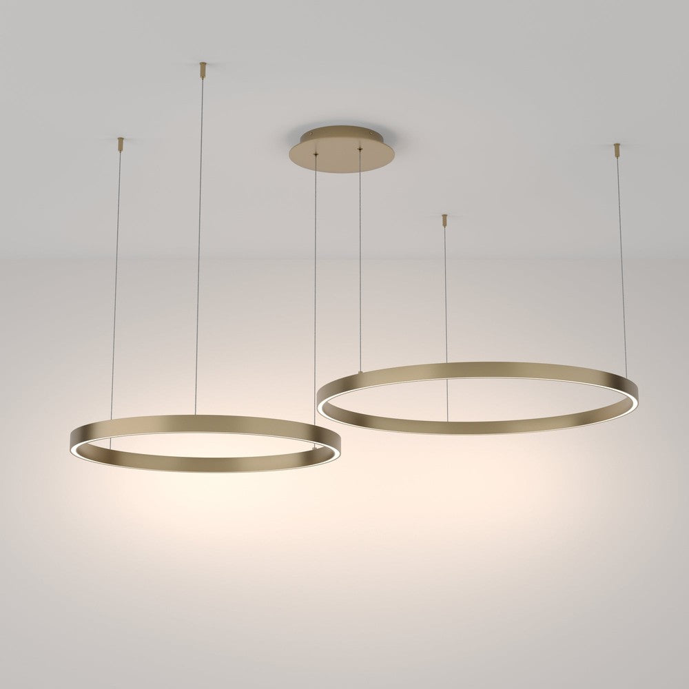 Rim Pendant Lamp With Brass Styling - Deep-Maytoni-South Charlotte Fine Lighting