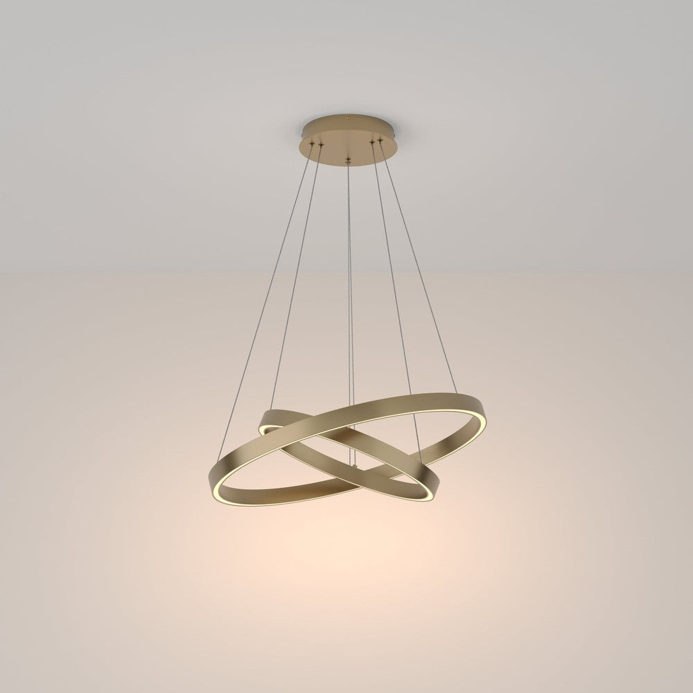 Rim Pendant Lamp With Brass Styling - Small-Maytoni-South Charlotte Fine Lighting