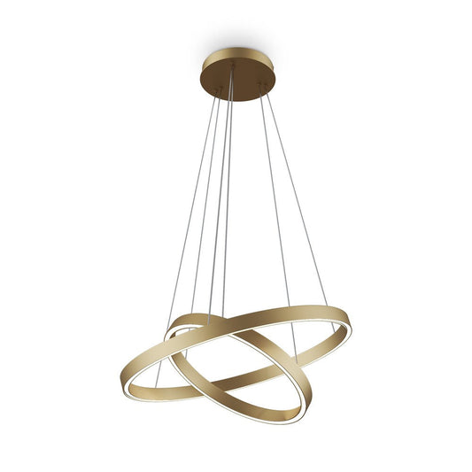 Rim Pendant Lamp With Brass Styling - Small-Maytoni-South Charlotte Fine Lighting