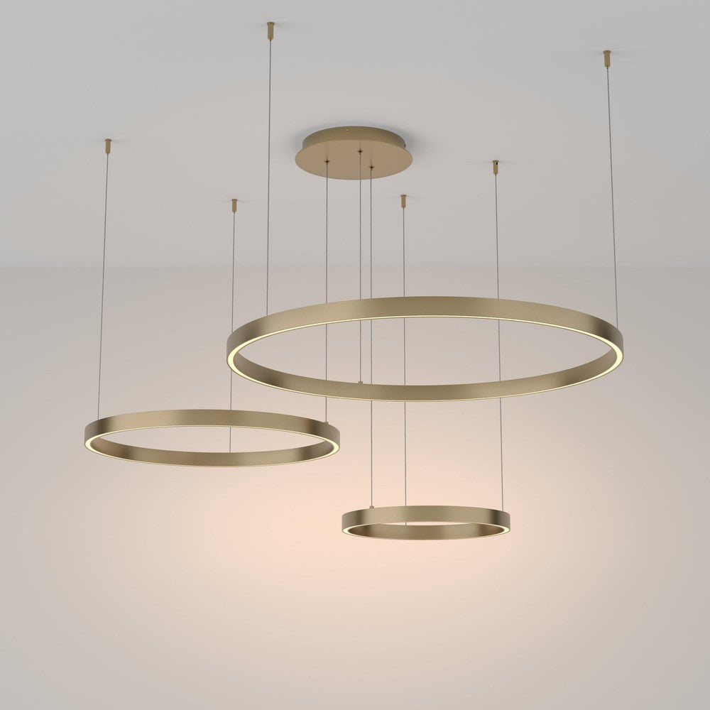 Rim Swirl Pendant Lamp With Brass Styling-Maytoni-South Charlotte Fine Lighting