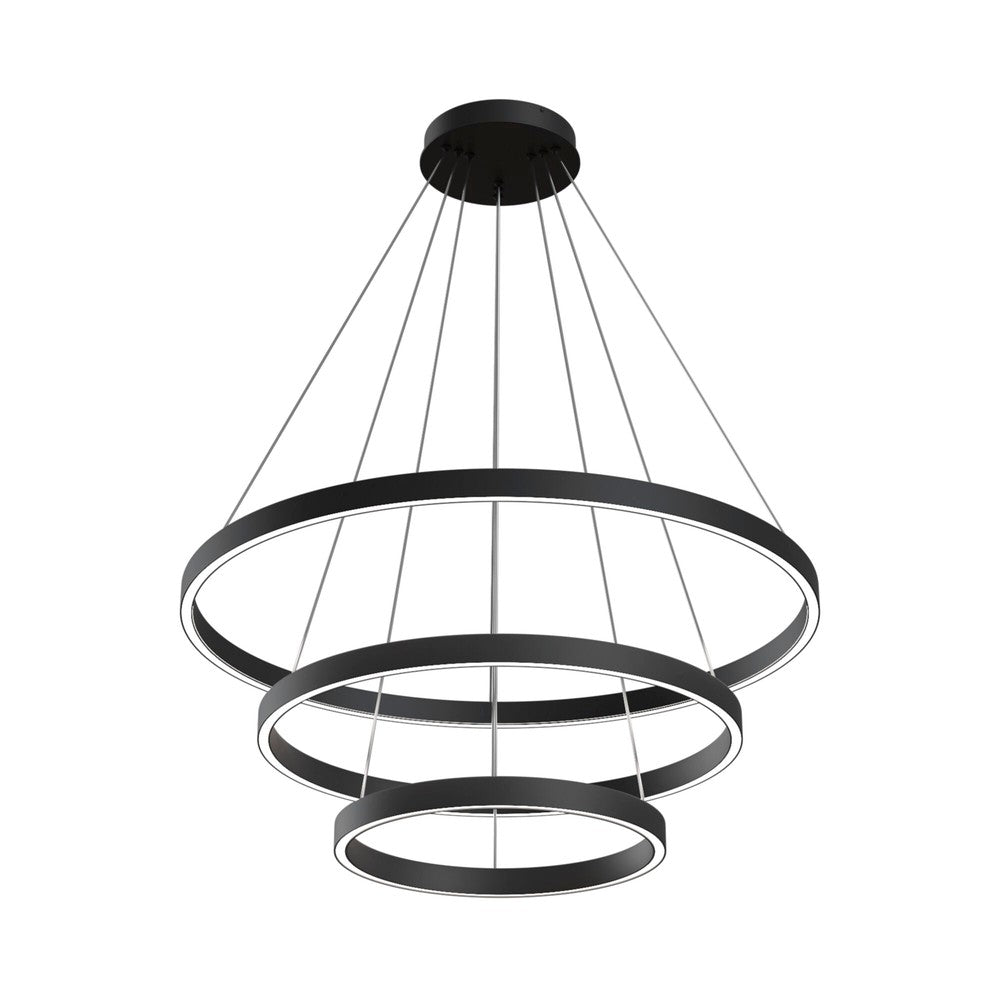 Rim Three Way Pendant Lamp In Black - Cool Tones-Maytoni-South Charlotte Fine Lighting