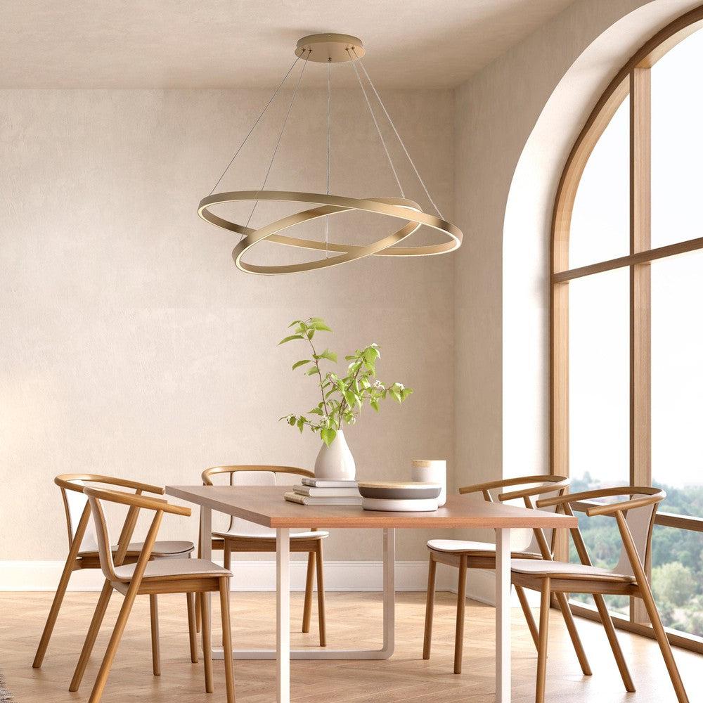 Rim Two Way Pendant Lights With Brass Styling - Warm Tones-Maytoni-South Charlotte Fine Lighting