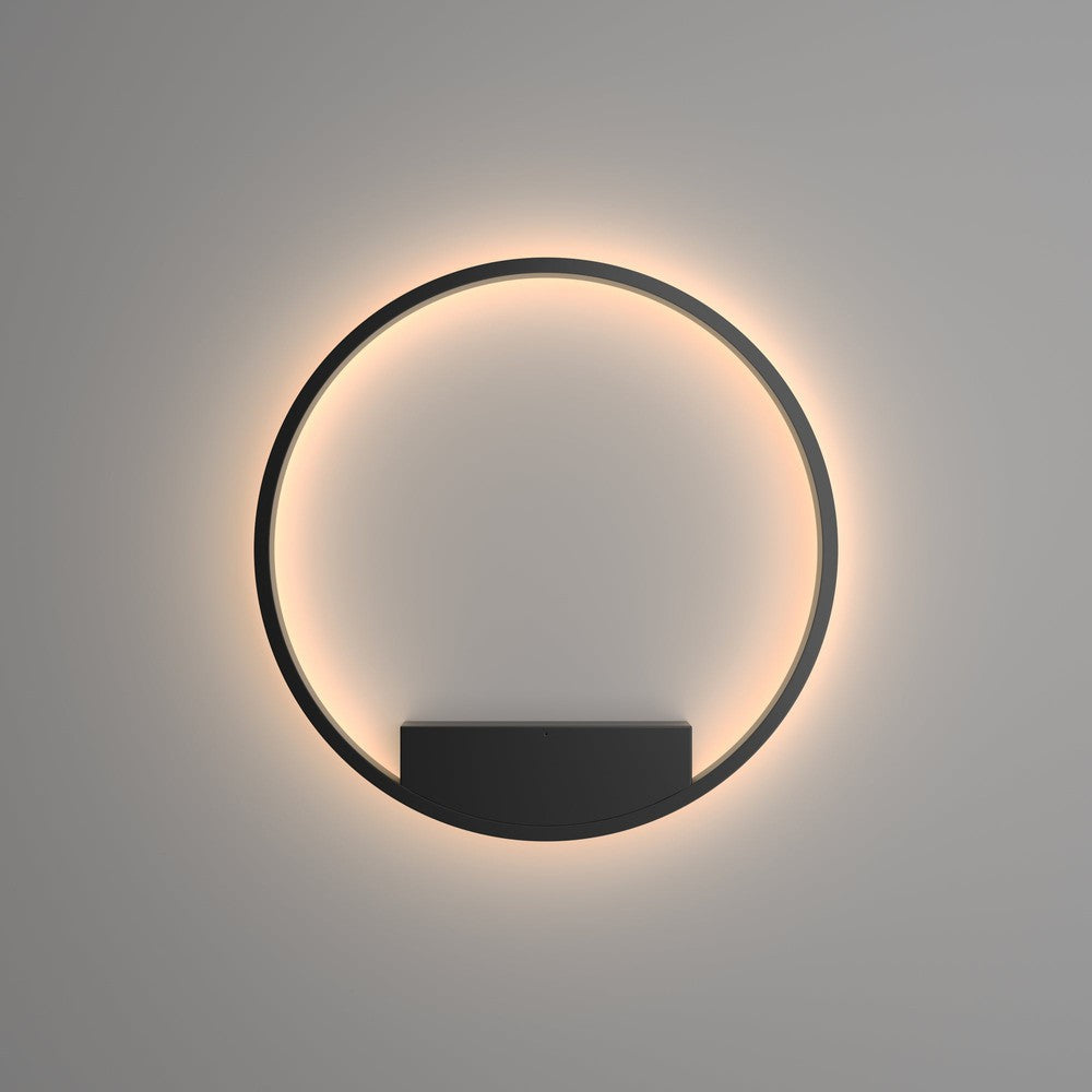 Rim Wall Lamp In Black - Warm Tones (Medium)-Maytoni-South Charlotte Fine Lighting