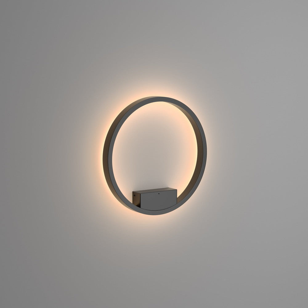 Rim Wall Lamp In Black - Warm Tones (Small)-Maytoni-South Charlotte Fine Lighting