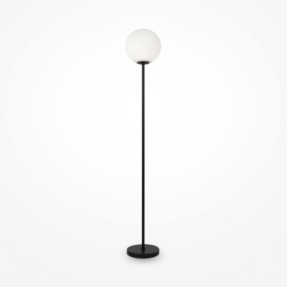 Ring Floor Lamp In Black-Maytoni-South Charlotte Fine Lighting