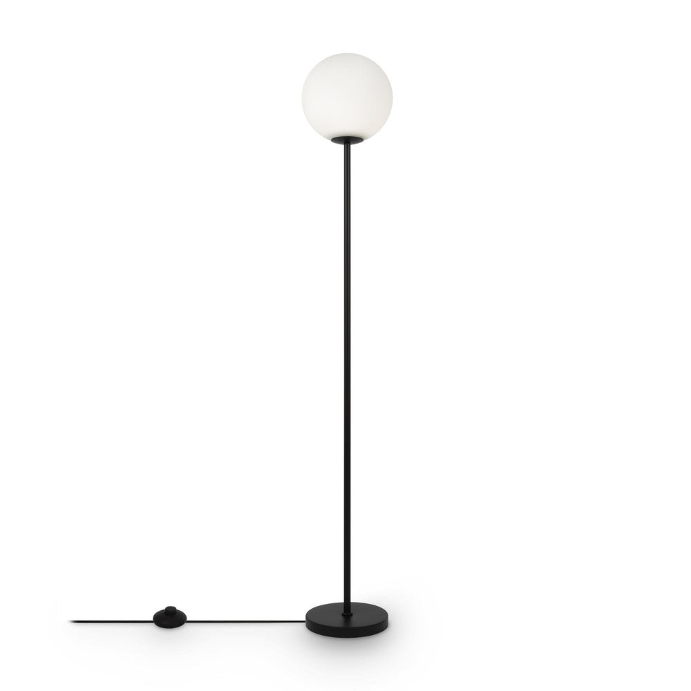 Ring Floor Lamp In Black-Maytoni-South Charlotte Fine Lighting