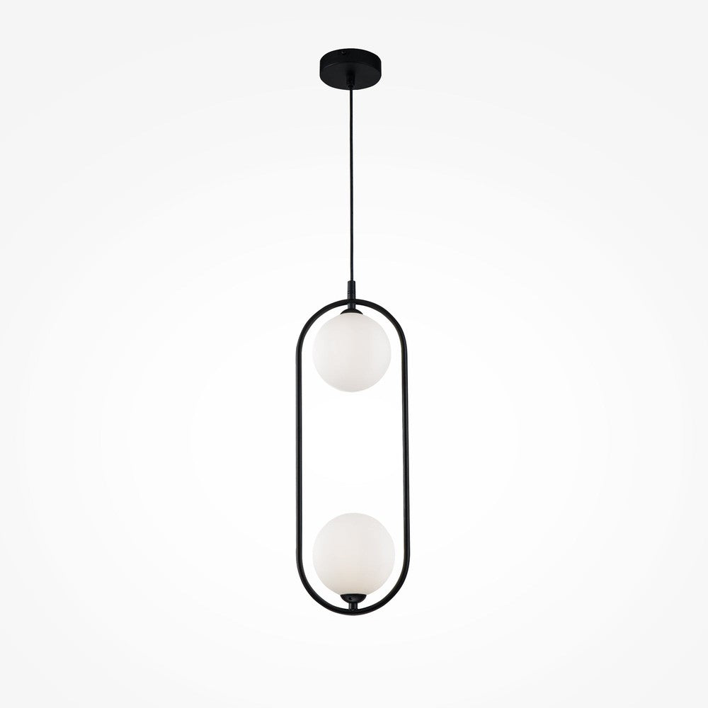 Ring Pendant Lamp In Black-Maytoni-South Charlotte Fine Lighting