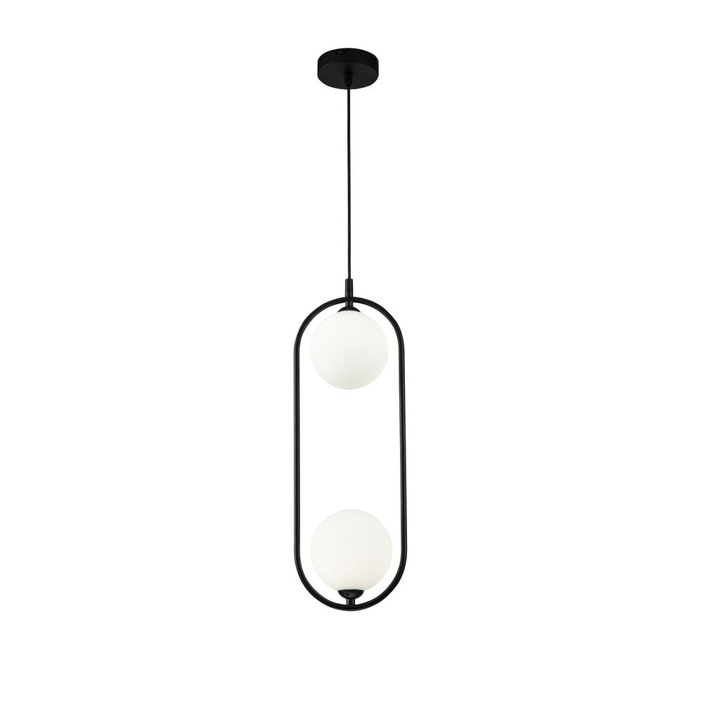 Ring Pendant Lamp In Black-Maytoni-South Charlotte Fine Lighting