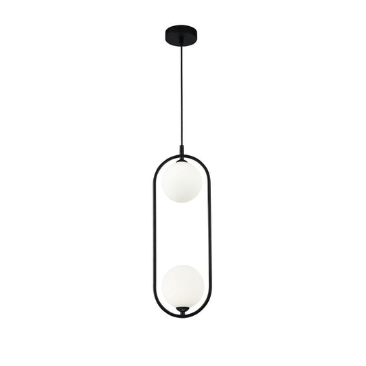 Ring Pendant Lamp In Black-Maytoni-South Charlotte Fine Lighting