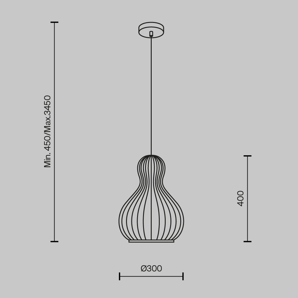 Roots Small Pendant Lamp With Scandavian Japandi-Style Wooden Lampshade-Maytoni-South Charlotte Fine Lighting