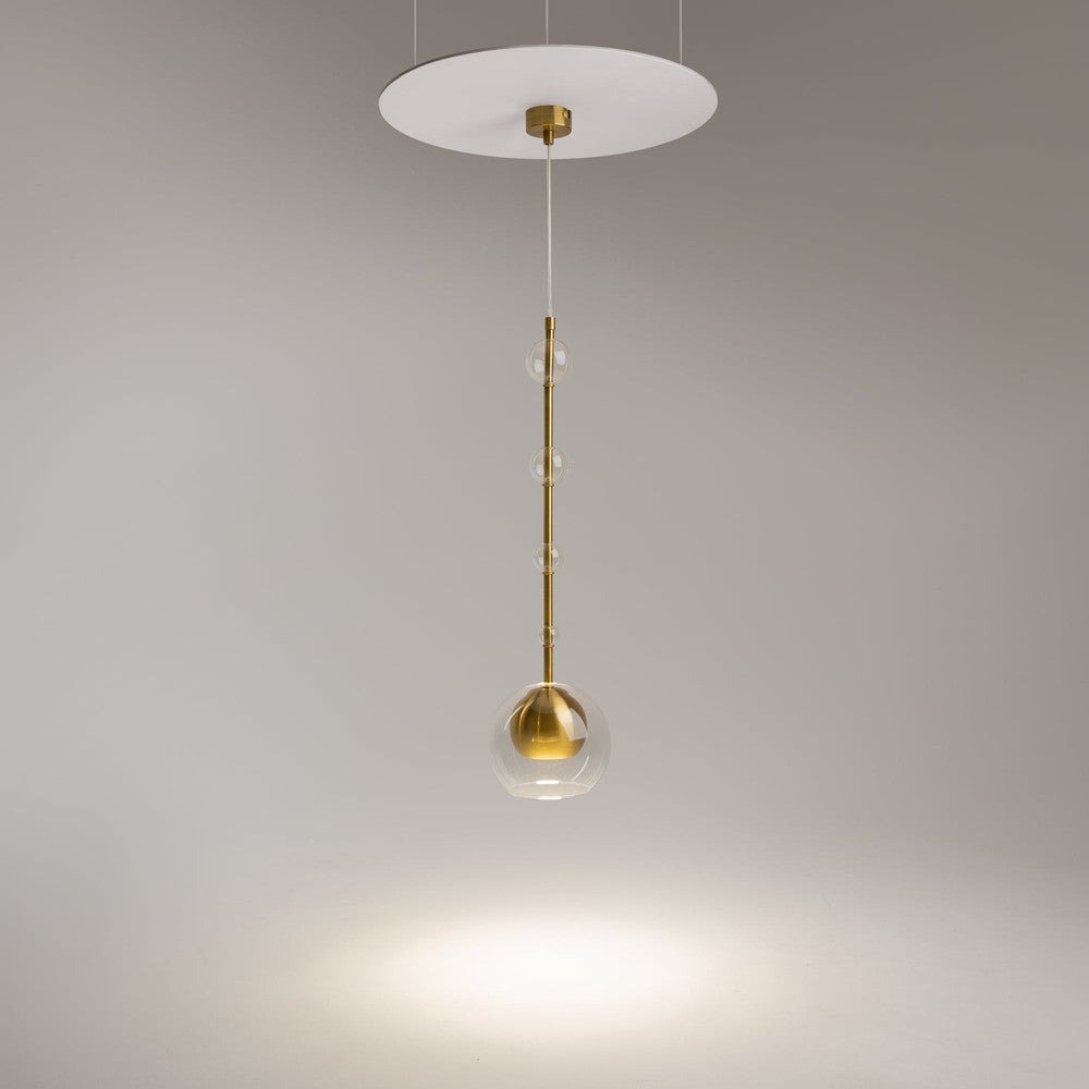 Ros Pendant Lamp With Brass Styling-Maytoni-South Charlotte Fine Lighting