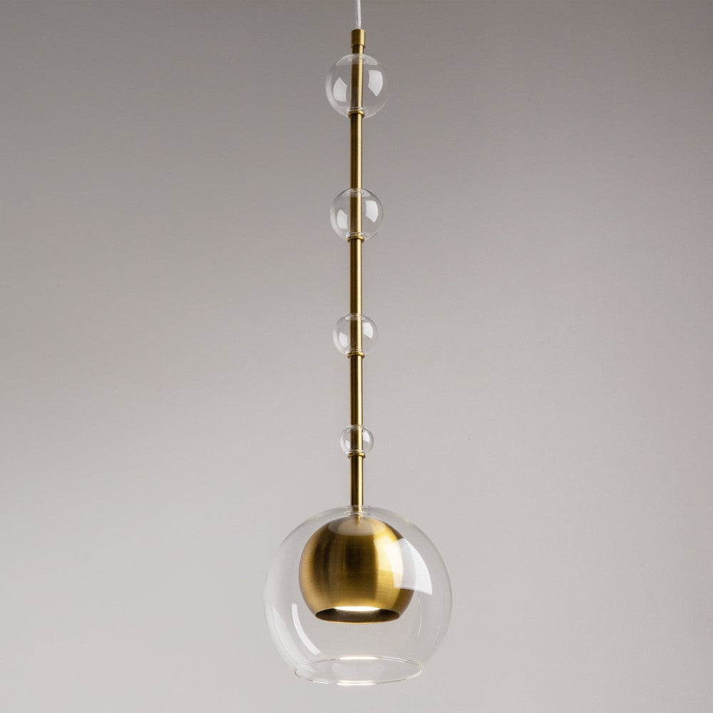 Ros Pendant Lamp With Brass Styling-Maytoni-South Charlotte Fine Lighting